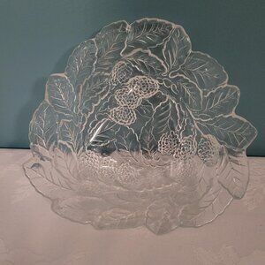 Indiana Glass Clear Glass Loganberry Candy Dish